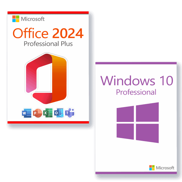 Microsoft Office 2024 Pro Plus + Microsoft Windows 10 Pro license for 3