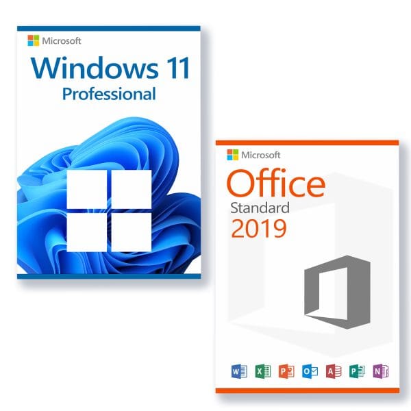 Microsoft Windows 11 Pro + Microsoft Office 2019 Standard licenses for 3 devices