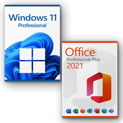 Microsoft Windows 11 Pro + Office 2021 Professional Plus license for 3 devices