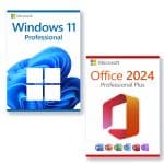 Microsoft Office 2024 Professional Plus + Microsoft Windows 11 Professional license for 3 PC